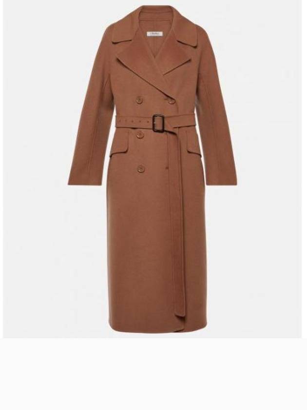 Women's Eric Belt Wool Double Coat Brown - MAX MARA - BALAAN 2