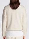 Stand Collar Regular Fit Sweatshirt White - DIOR - BALAAN 4