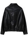 Overfit string eco leather jacket black - THE GREEN LAB - BALAAN 6