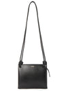 Giro Knotted Leather Small Shoulder Bag Black - JIL SANDER - BALAAN 8