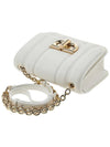 Ferragamo Women s New Gancini Chain Cross Bag 21 4971 OPTIC WHITE 0765519 - SALVATORE FERRAGAMO - BALAAN 4