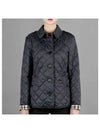 New Frankby Quilted Jacket Navy - BURBERRY - BALAAN 2