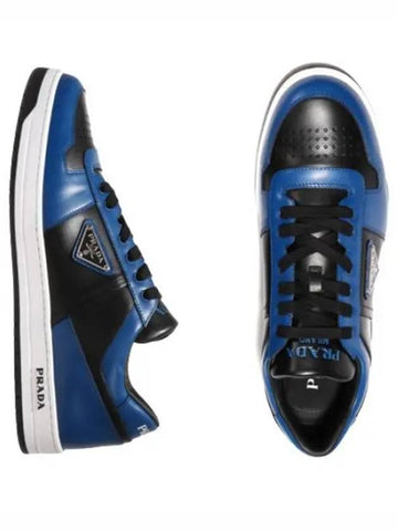 Downtown Leather Sneakers Men s Running Shoes - PRADA - BALAAN 1