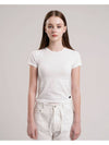 Rubber Label Short Sleeve White - TUDE - BALAAN 2