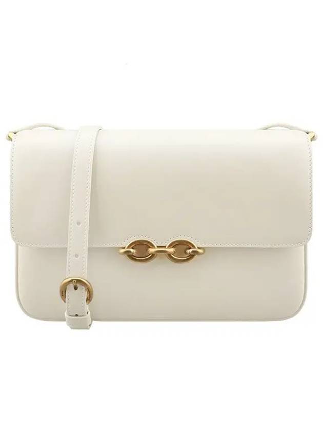 Le Maillon Smooth Leather Satchel Shoulder Bag Blanc Vintage - SAINT LAURENT - BALAAN 2