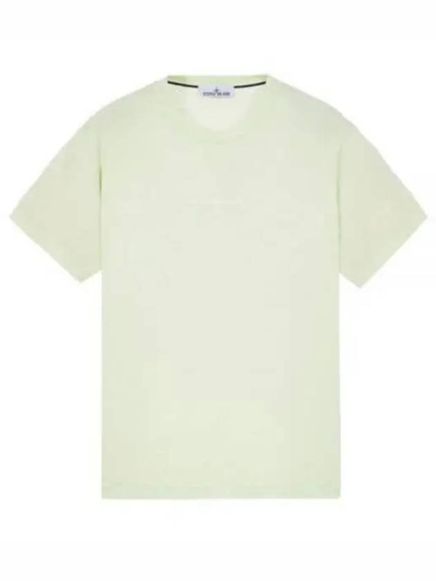 Micro Graphics One Print Short Sleeve T Shirt Light Green - STONE ISLAND - BALAAN 2