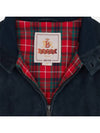 G9 Slim Fit Suede Jacket Navy - BARACUTA - BALAAN 3