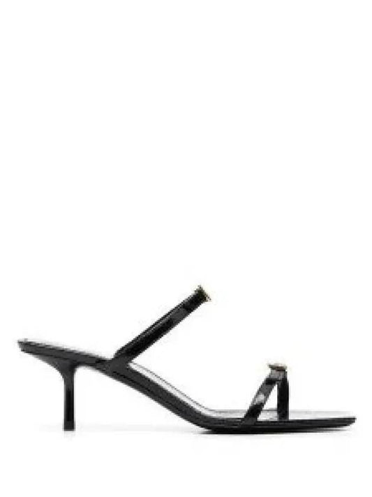 Newt Lacquered Sandals Heels - SAINT LAURENT - BALAAN 2