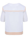 Sailor collar color combination short sleeve knit MK3MD355ORE - P_LABEL - BALAAN 6