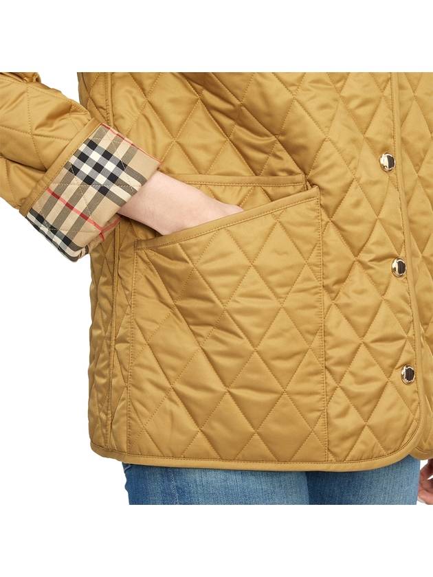 Dranefel Quilted Jacket Camel - BURBERRY - BALAAN 9