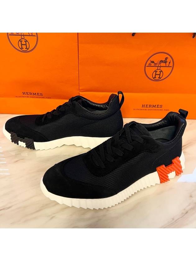 Bouncing Parachute Fabric Low Top Sneakers Noir - HERMES - BALAAN 3