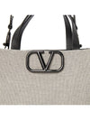 V Logo Signature Tote Bag Black - VALENTINO - BALAAN 9