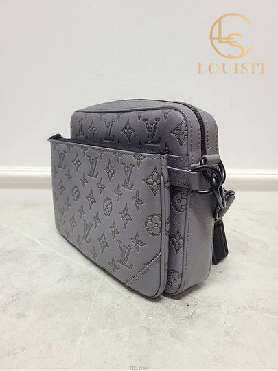 Used luxury goods Lewis It Entrasheet gray monogram shadow trio messenger bag - LOUIS VUITTON - BALAAN 2