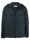shoulder wappen patch Naslan hooded jacket navy - STONE ISLAND - BALAAN 1