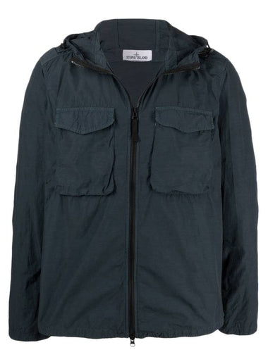 Shoulder Wappen Patch Naslan Hooded Jacket Navy - STONE ISLAND - BALAAN 1