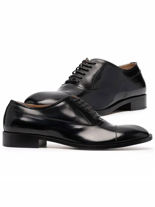 Men's Brushed Calfskin Oxford Black - MAISON MARGIELA - BALAAN.