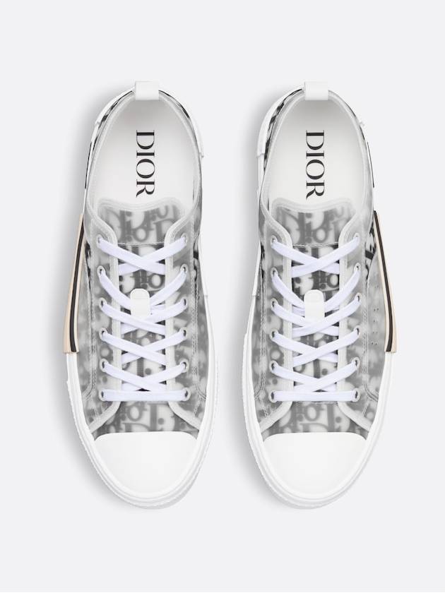 B23 Low Top Sneakers  Oblique White & Black - DIOR - BALAAN 3