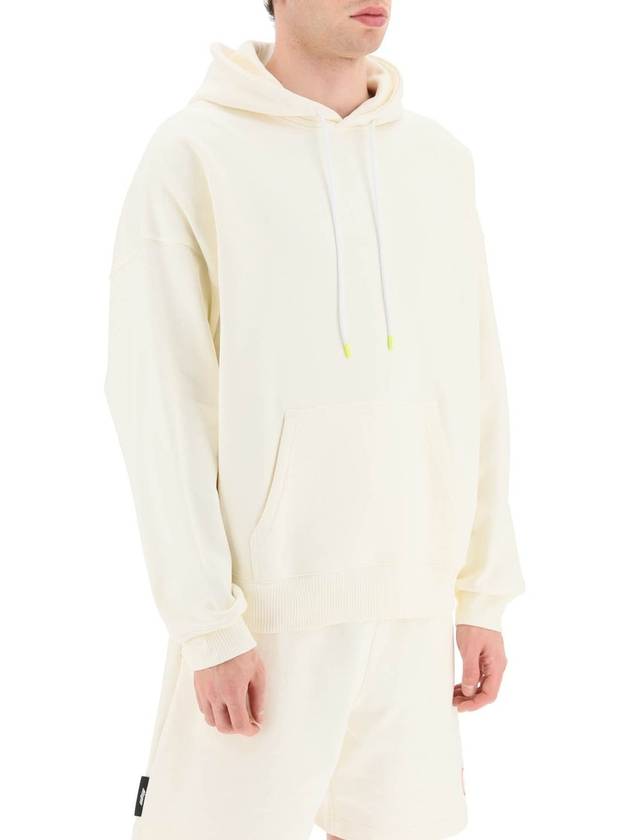 Maxi Graphic Patch Cotton Hoodie Ivory - MSGM - BALAAN 5