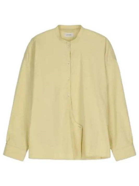 Officer Collar Twisted Shirt Dusty Yellow - LEMAIRE - BALAAN 1