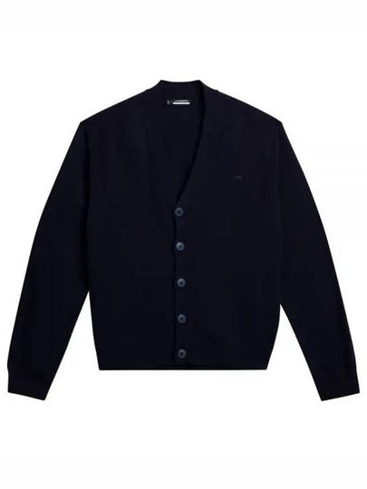 Lucas Merino Wool Knit Cardigan Navy - J.LINDEBERG - BALAAN 2