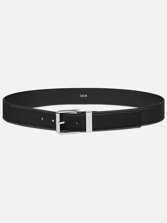 Engraved Loop Leather Belt Black - DIOR - BALAAN 2