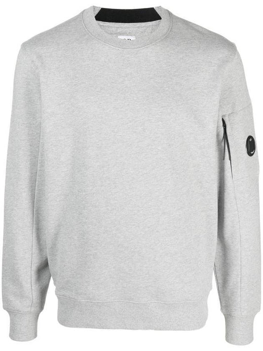 Diagonal Raised Fleece Sweatshirt Grey Melange - CP COMPANY - BALAAN 1