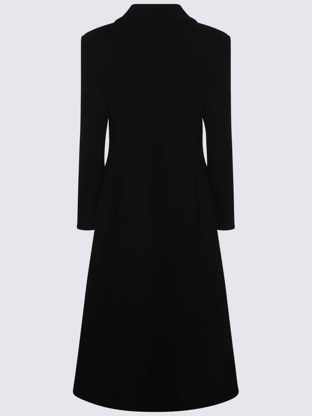 Valentino Garavani Black Wool Coat - VALENTINO - BALAAN 2