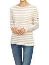 Women's Meridame II Striped Long Sleeve T-Shirt Naturelle Neige - SAINT JAMES - BALAAN 6