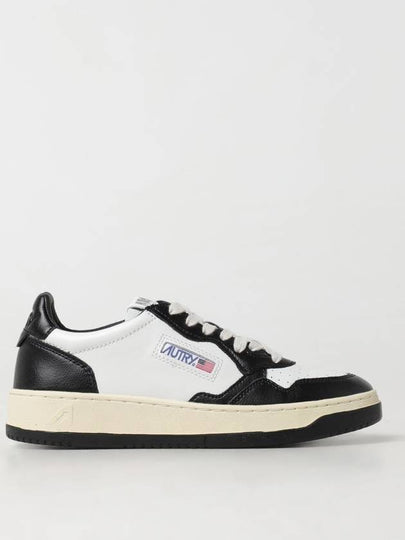 Medalist Leather Low Top Sneakers White Black - AUTRY - BALAAN 2