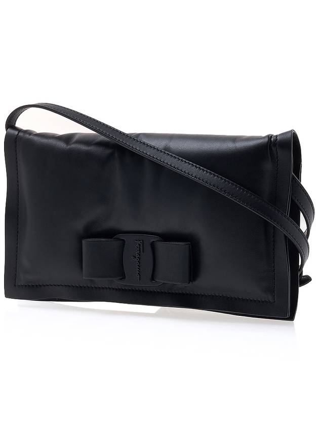 Viva Bow Mini Cross Bag Black - SALVATORE FERRAGAMO - BALAAN 3