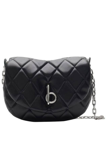 Rocking Horse Quilted Cross Bag Palladium Black - BURBERRY - BALAAN 1