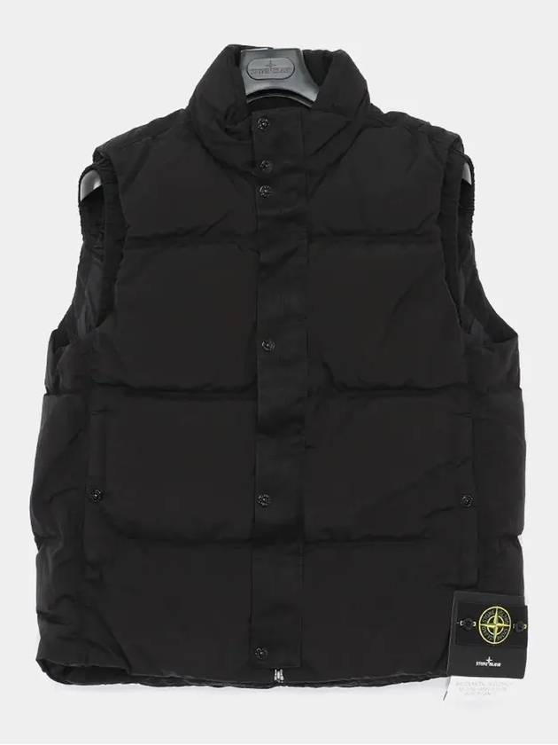 High Neck Padded Vest Black - STONE ISLAND - BALAAN 4