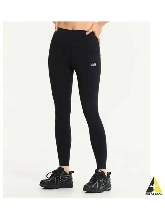 NBNSE4P022 WOMEN Harmony 25 inch high rise leggings BLACK - NEW BALANCE - BALAAN 1