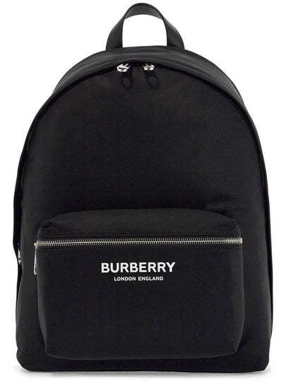 Logo Print Nylon Backpack Black - BURBERRY - BALAAN 2