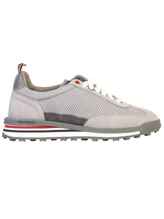 Men's Nylon Tech Runner Low Top Sneakers Gray - THOM BROWNE - BALAAN.