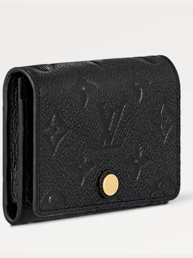 Monogram Embossed Leather Business Card Wallet Black - LOUIS VUITTON - BALAAN 4