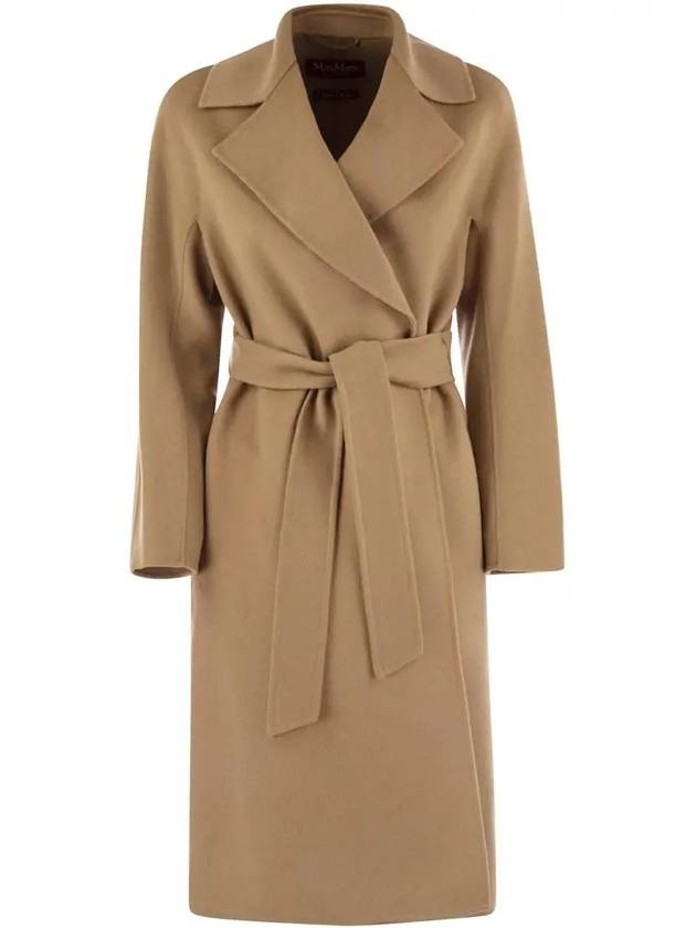 CLES Belted Wool Coat Camel 2426016021 024 - MAX MARA - BALAAN 1