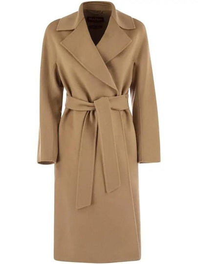 CLES Belted Wool Coat Camel 2426016021 024 - MAX MARA - BALAAN 2