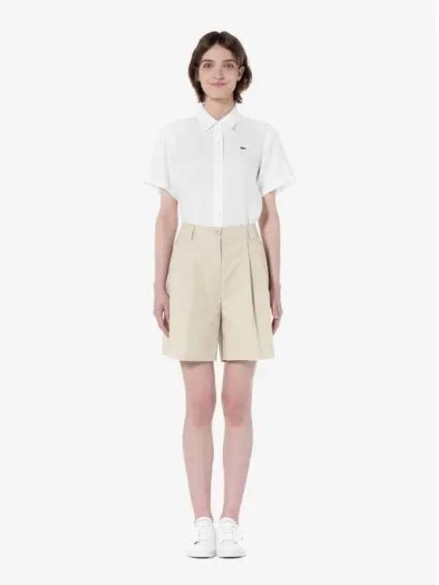 Women s two tuck Bermuda pants GF7644 54G CB8 Domestic product GQ2N24050887413 - LACOSTE - BALAAN 1