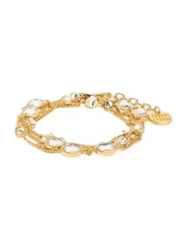 Crystals Metal Bracelet Gold - MIU MIU - BALAAN 1