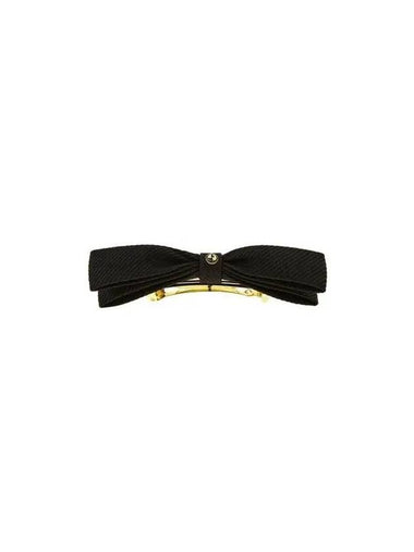 Women s Mini Logo Ribbon Hairpin Black 271563 - GIORGIO ARMANI - BALAAN 1