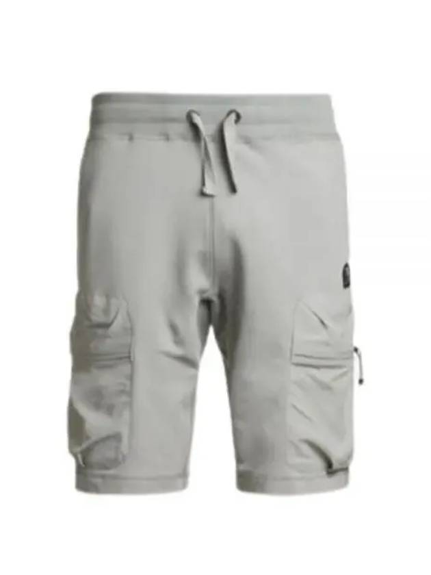 Men's Logo Patch Cargo Bermuda Shorts Grey - PARAJUMPERS - BALAAN 2