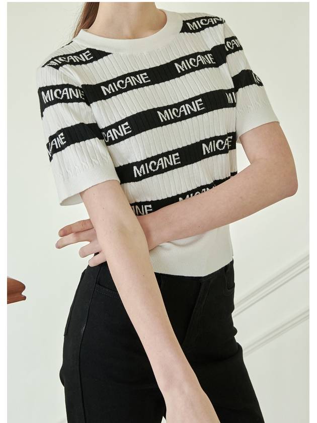 Winsome striped logo knit - MICANE - BALAAN 5