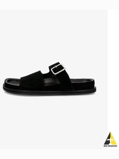 Buckle slide sandals black SOLESNM902BLACK - STUDIO NICHOLSON - BALAAN 1