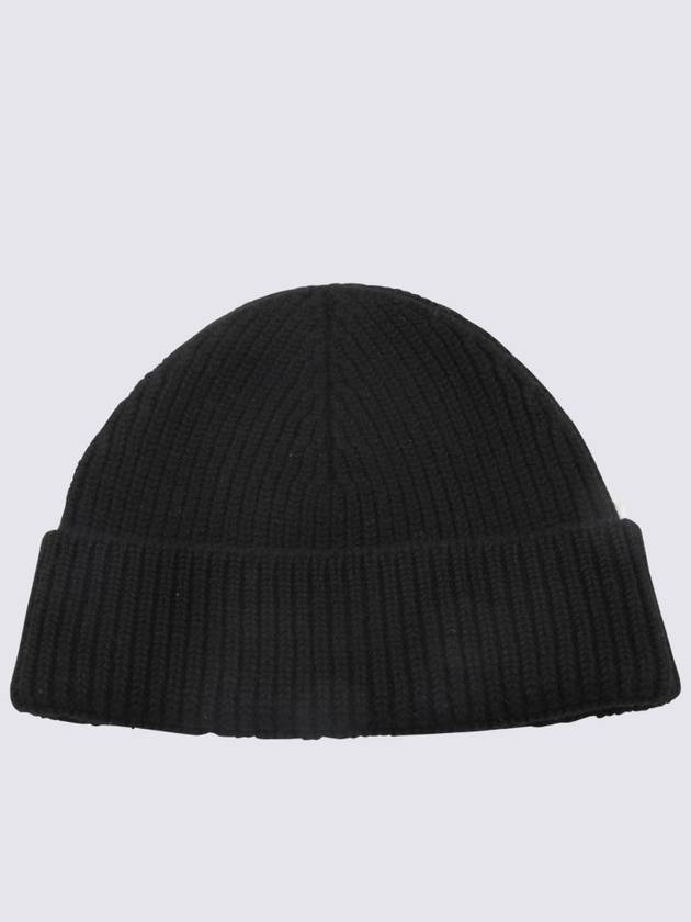 Heart Logo Wool Beanie Black - AMI - BALAAN 3