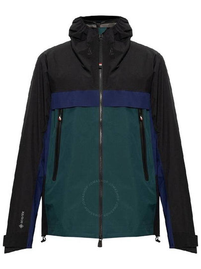 Men's Grenoble Villair Logo Hooded  Jacket Black - MONCLER - BALAAN 2