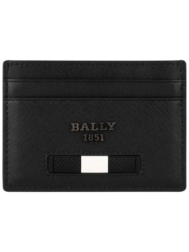 Metal Logo Card Wallet Black - BALLY - BALAAN 1