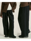 Women s Peach Cotton Wide Pants Black - SMITH ARMOR - BALAAN 1