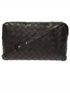 Intrecciato Leather Mini Cross Bag Black - BOTTEGA VENETA - BALAAN 2