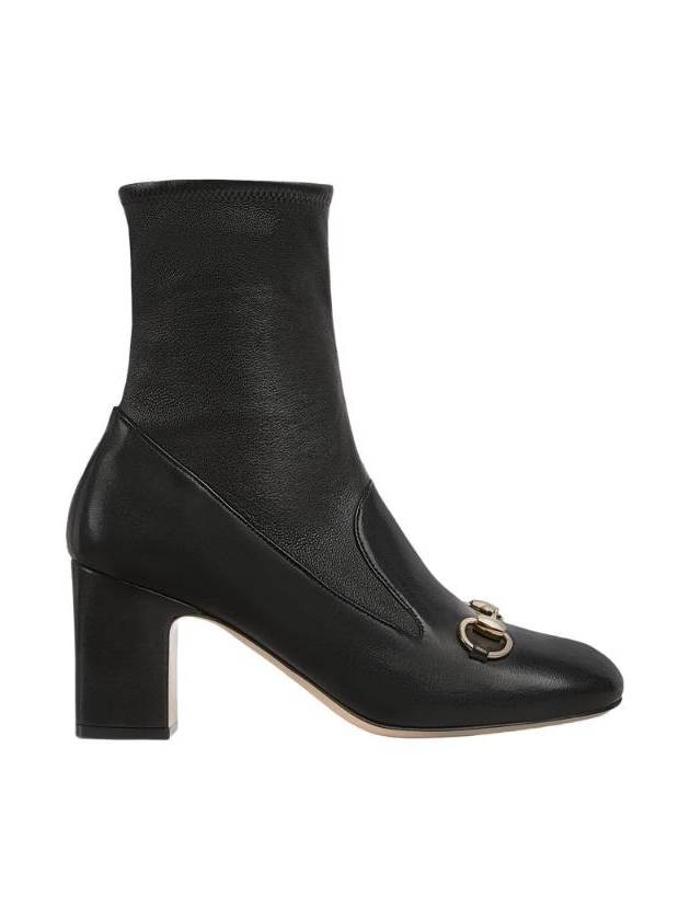 Women's Horsebit Ankle Boots Black - GUCCI - BALAAN 1